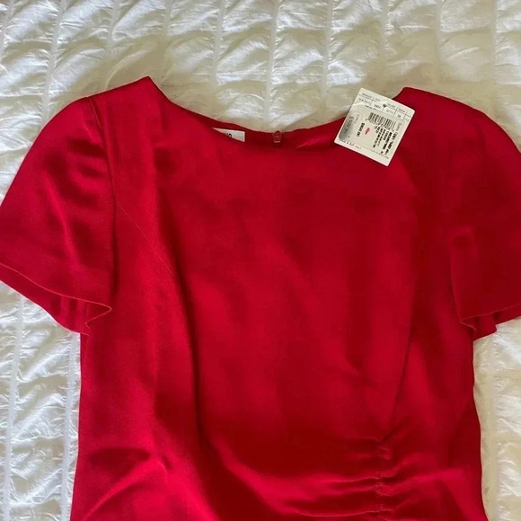 Moschino red ruched shift dress - Picture 4 of 14